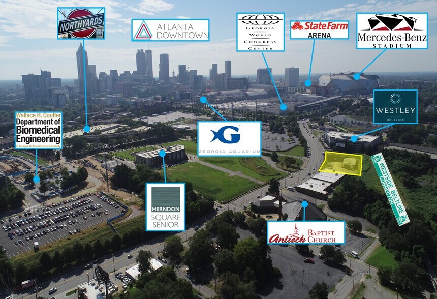 400 Northside Dr NW, Atlanta, GA à vendre - Aérien - Image 2 de 12