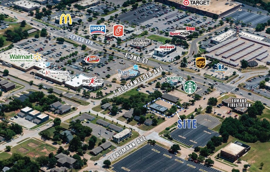 50 S Baumann Ave, Edmond, OK for sale - Aerial - Image 3 of 8