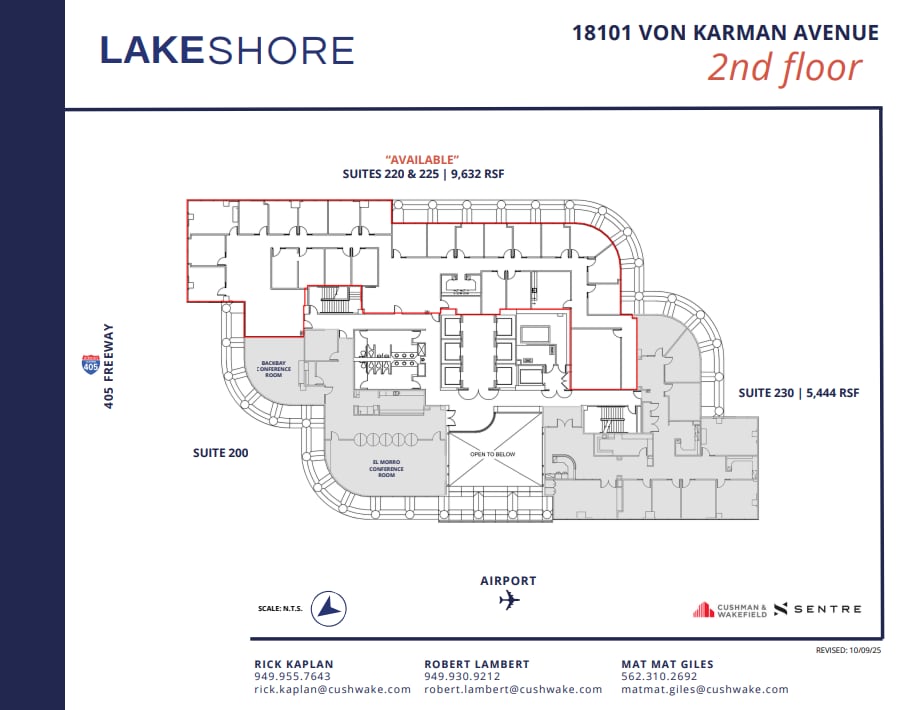 18101 Von Karman Ave, Irvine, CA for lease Floor Plan- Image 1 of 4