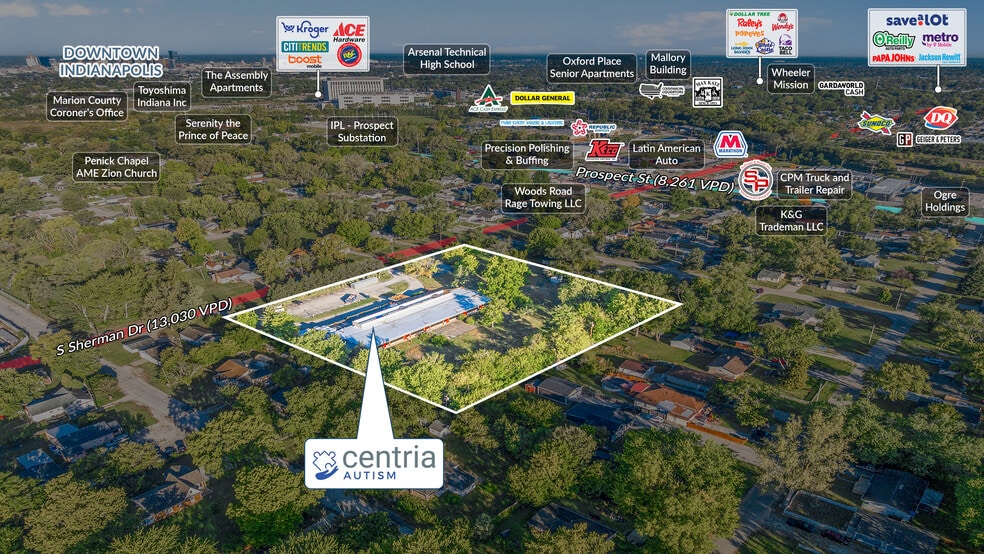 1315 S Sherman Dr, Indianapolis, IN for sale - Building Photo - Image 3 of 5