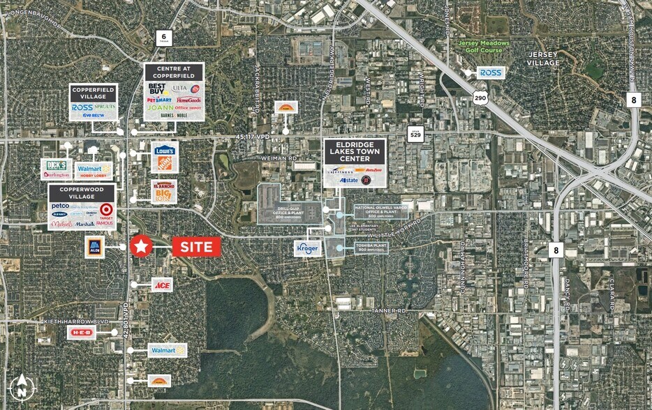 5854 Highway 6 N, Houston, TX à louer - Aérien - Image 3 de 3
