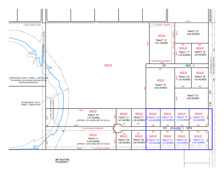 FM 179 & 34th Street, Lubbock, TX à vendre - Plan cadastral - Image 1 de 1