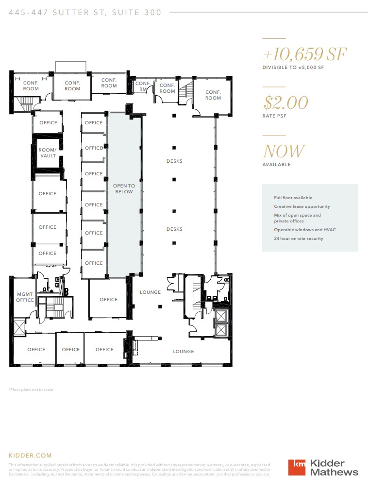 445-447 Sutter St, San Francisco, CA for lease Floor Plan- Image 1 of 1