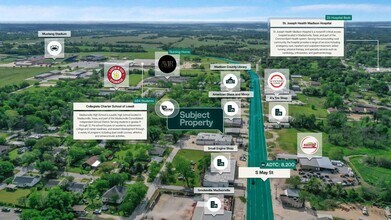 401 S May St, Madisonville, TX - Aérien  Vue de la carte - Image1