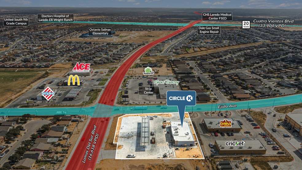 Southwest Corner of Lomas Del Sur Boulevard & S Ejido Avenue, Laredo, TX for sale - Building Photo - Image 2 of 5