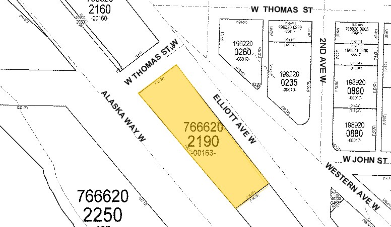 201 Elliott Ave W, Seattle, WA à louer - Plan cadastral - Image 2 de 5