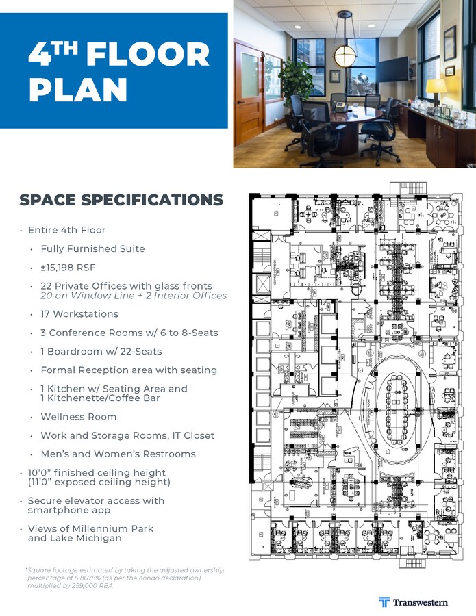 50 E Washington St, Chicago, IL 60602 - Unit 400 & 402 - - Floor Plan - Image 1 of 24