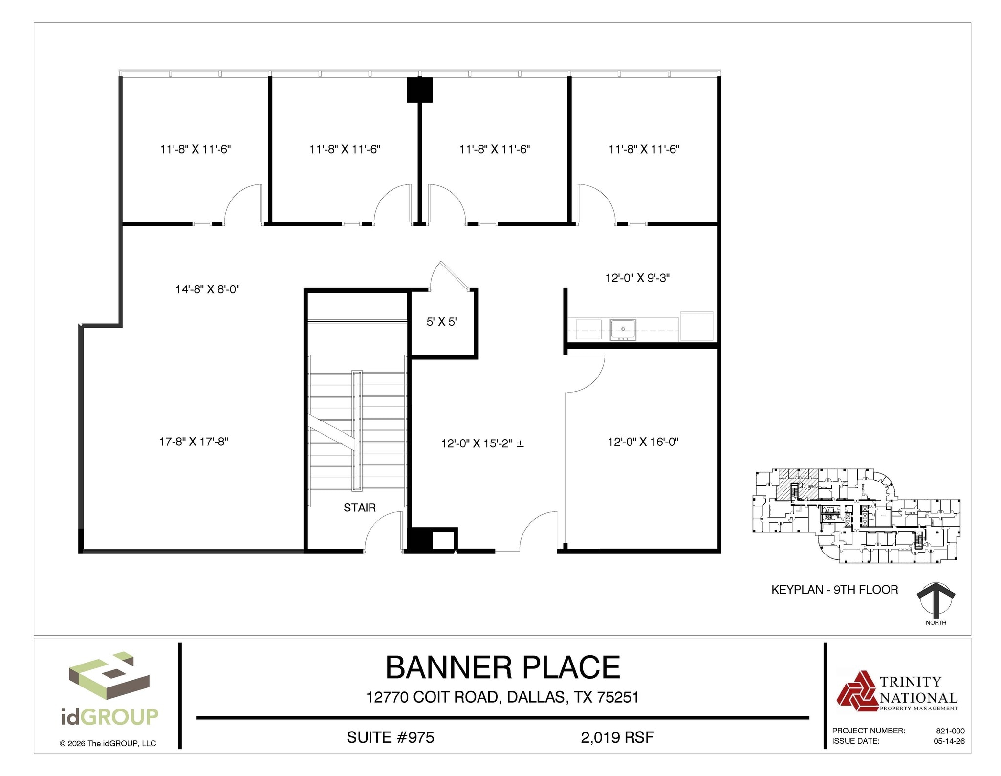 12770 Coit Rd, Dallas, TX à louer Plan d’étage- Image 1 de 2