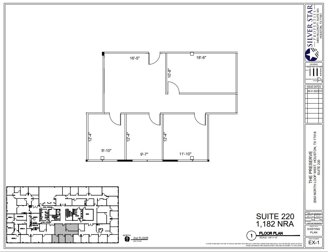 2000 N Loop Fwy W, Houston, TX à louer Plan d  tage- Image 1 de 1