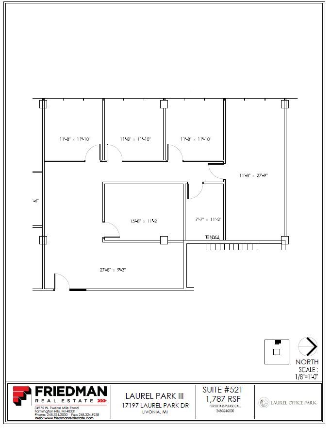 17197 N Laurel Park Dr, Livonia, MI for lease Floor Plan- Image 1 of 3