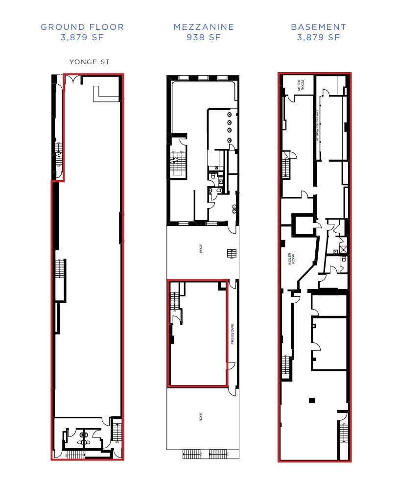 754 Yonge St, Toronto, ON for lease Floor Plan- Image 1 of 1