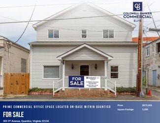 Plus de détails pour 305 5th Ave, Quantico, VA - Bureau à vendre
