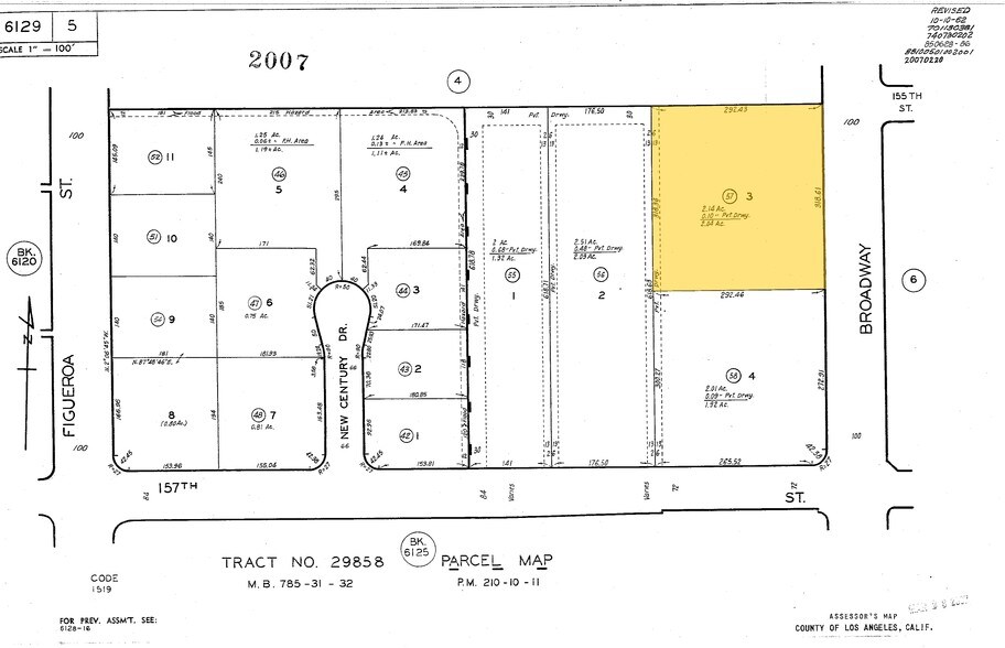 15507-15517 Broadway Center St, Gardena, CA à louer - Plan cadastral - Image 2 de 18