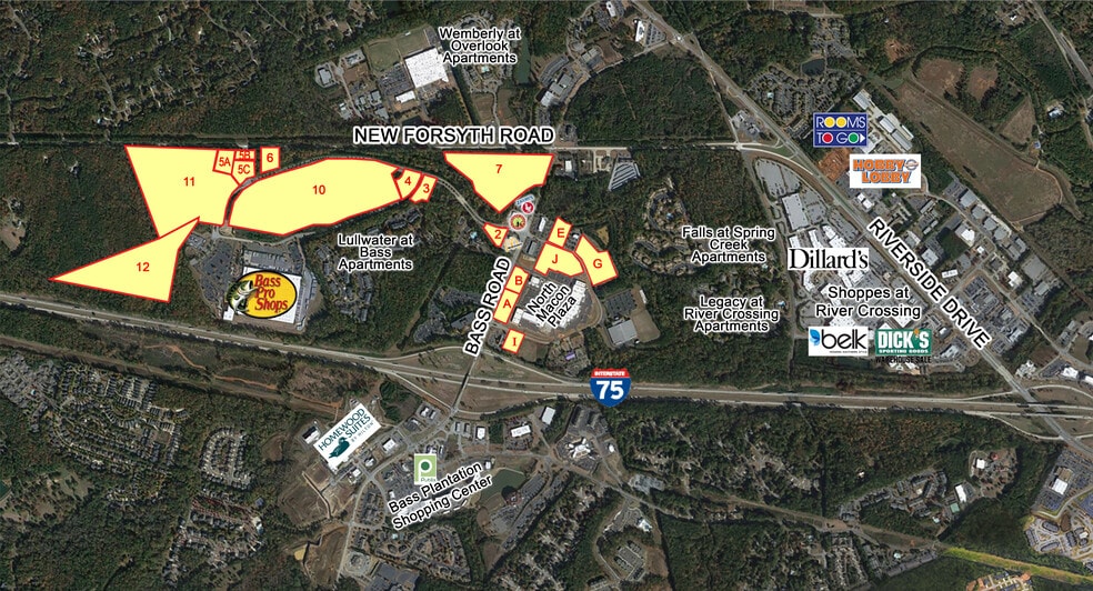 Bass, Macon-Bibb, GA à vendre - Aérien - Image 2 de 2