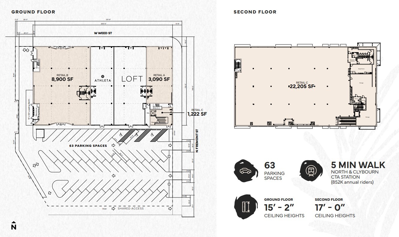 1524 N Fremont St, Chicago, IL for lease Floor Plan- Image 1 of 1
