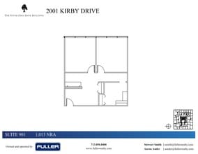 2001 Kirby Dr, Houston, TX à louer Plan d’étage- Image 1 de 1