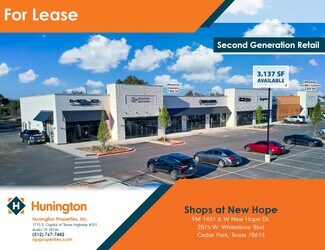 Plus de détails pour FM 1431 & W. New Hope Dr, Cedar Park, TX - Commerce de détail à louer