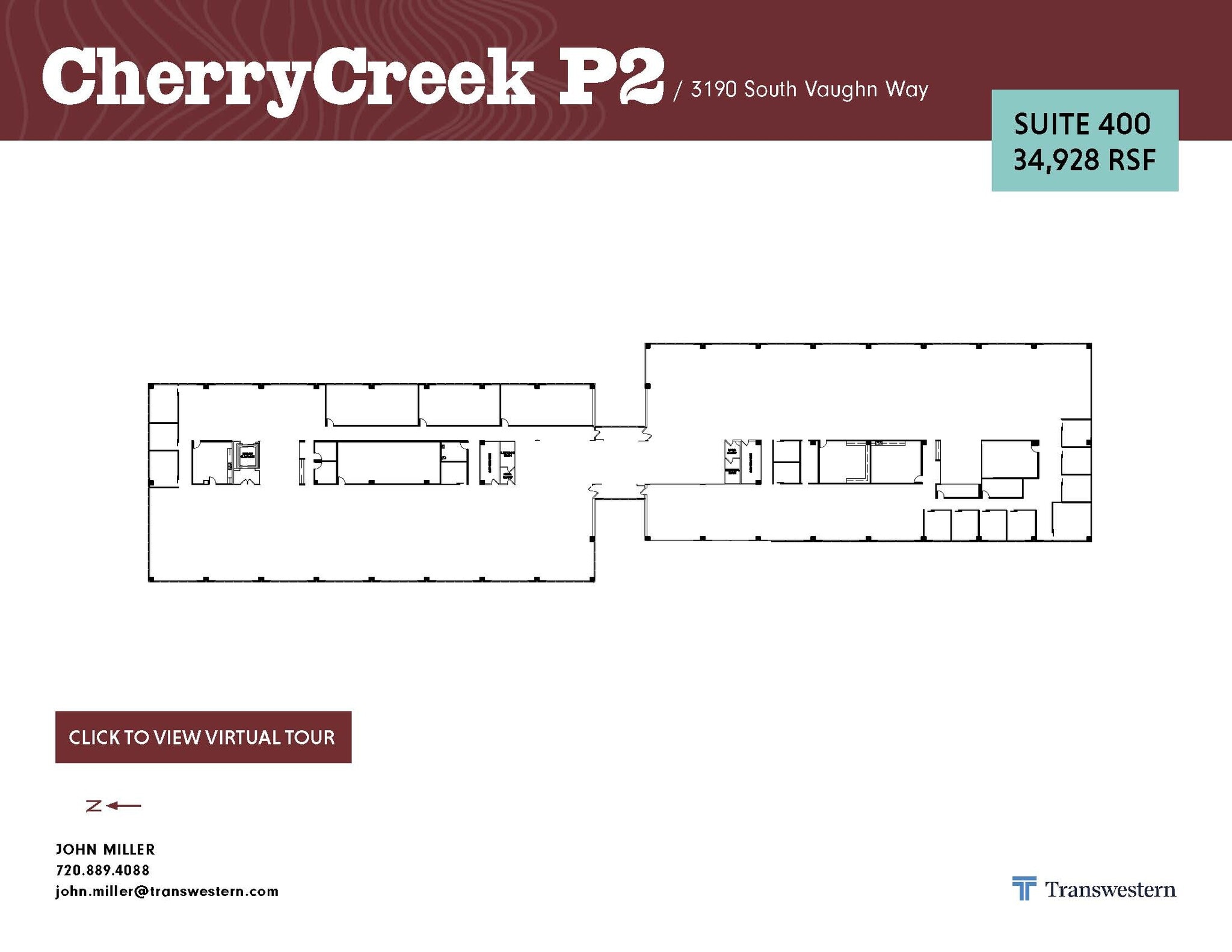 3131 S Vaughn Way, Aurora, CO for lease Floor Plan- Image 1 of 2