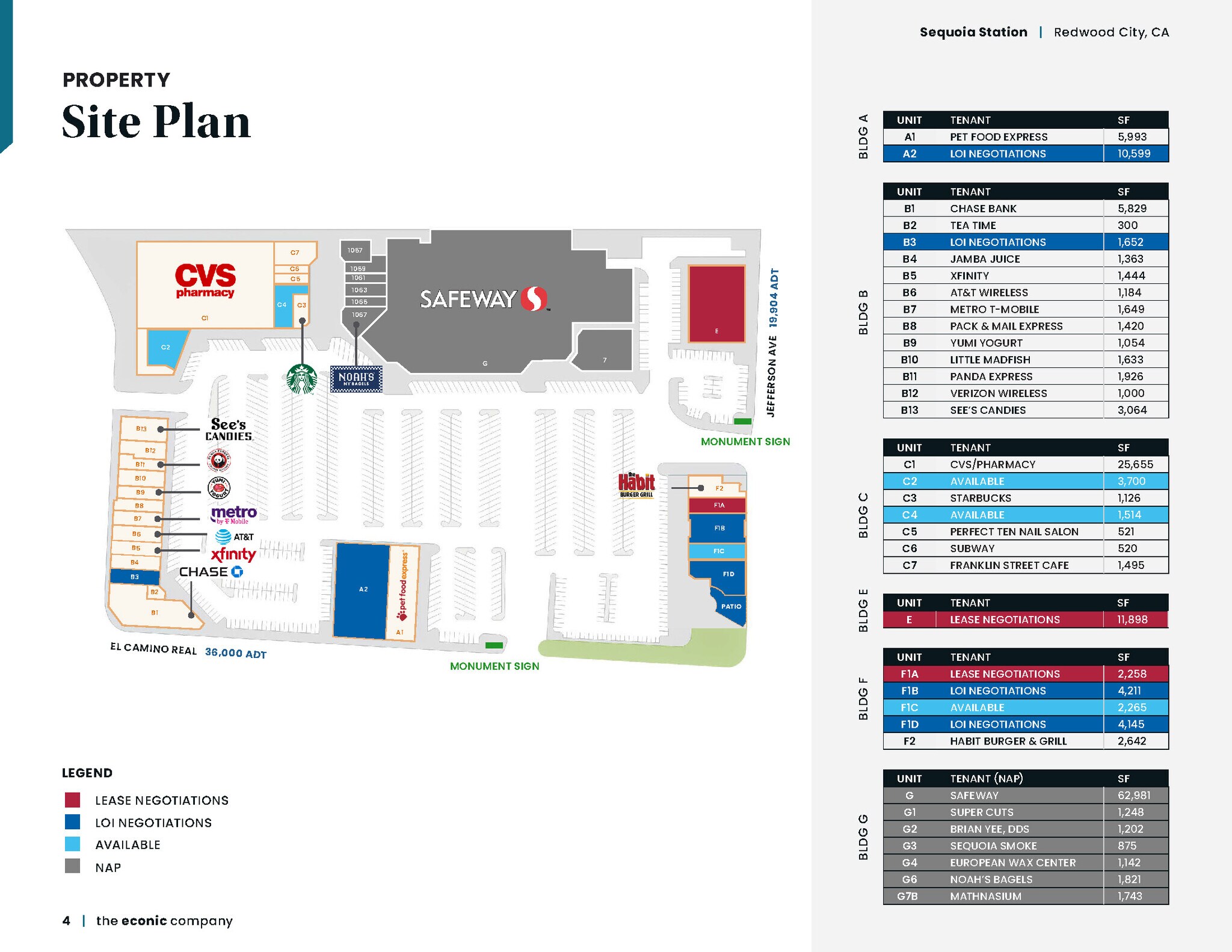 1001-1111 El Camino Real, Redwood City, CA for lease Site Plan- Image 1 of 1