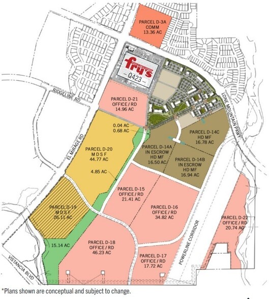 NEC El Mirage Rd & Vistancia Blvd, Peoria, AZ à vendre - Plan de site - Image 2 de 3