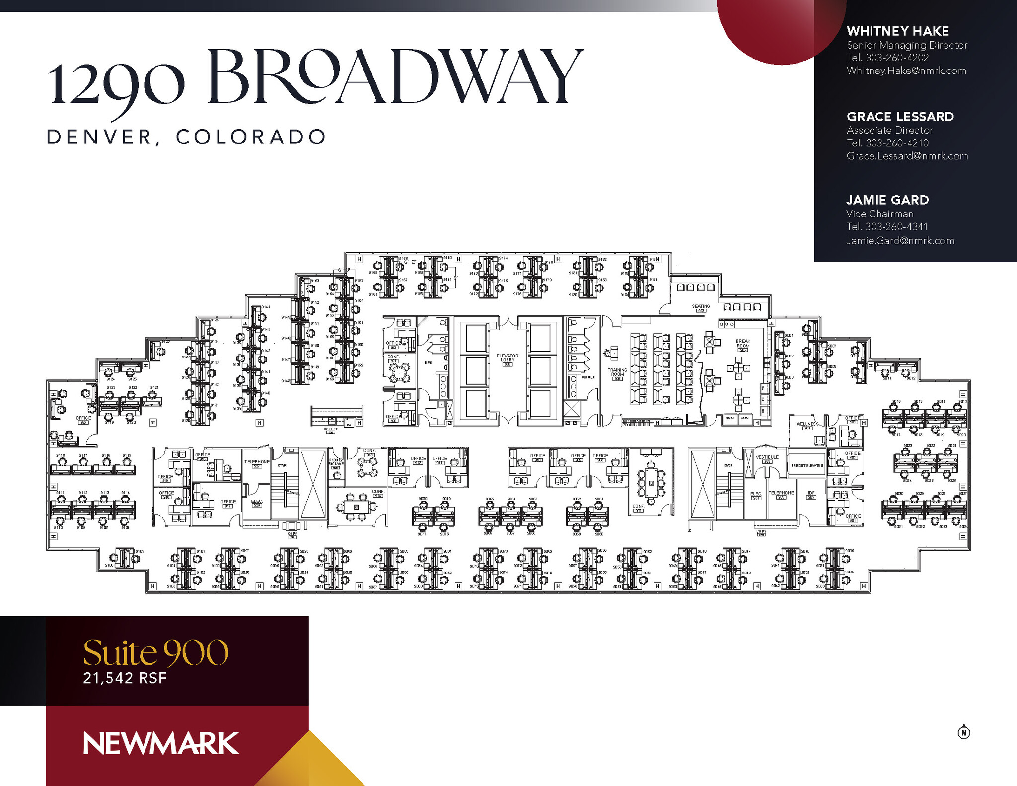 1290 Broadway, Denver, CO à louer Plan d’étage- Image 1 de 1