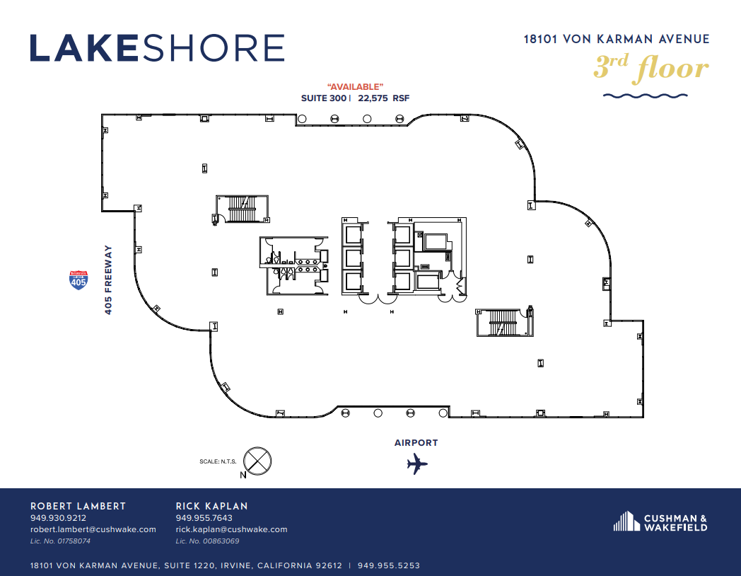 18101 Von Karman Ave, Irvine, CA à louer Plan d  tage- Image 1 de 4