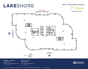 18101 Von Karman Ave, Irvine, CA à louer Plan d  tage- Image 1 de 4