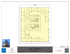 801 Travis St, Houston, TX à louer Plan d  tage- Image 1 de 1