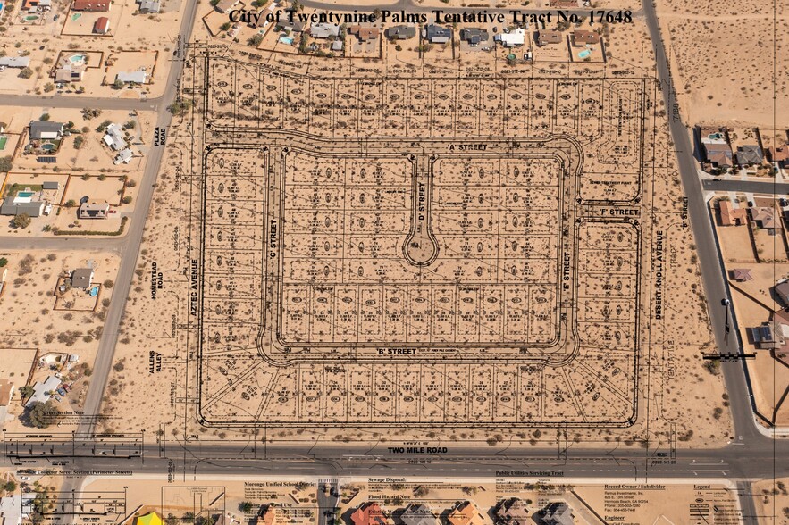 0 2 Mile, Twentynine Palms, CA à vendre - Aérien - Image 2 de 3