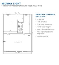 7450-7470 Dogwood Park, Richland Hills, TX for lease Floor Plan- Image 1 of 1