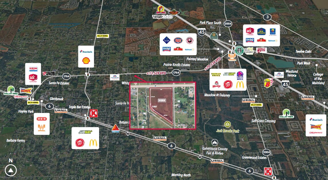 0 FM 1764 Rd, Santa Fe, TX à vendre Aérien- Image 1 de 3