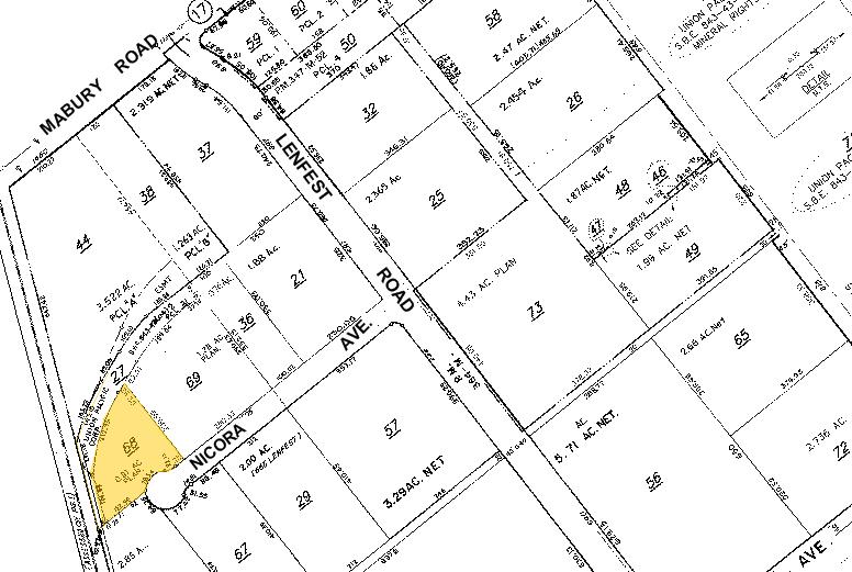 1505 Nicora Ave, San Jose, CA à louer - Plan cadastral - Image 3 de 3