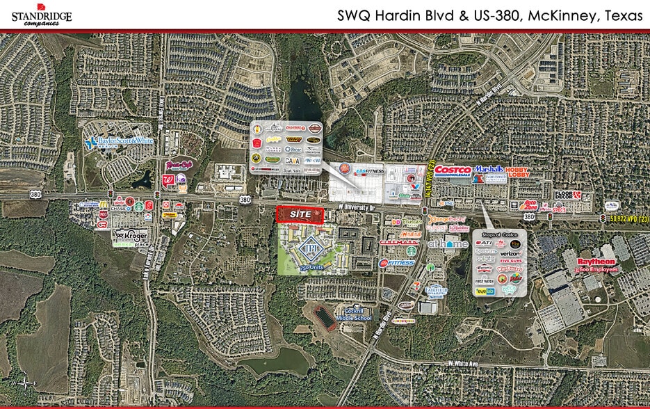 SWQ US-380 & Bois D'Arc, McKinney, TX for sale - Aerial - Image 1 of 1