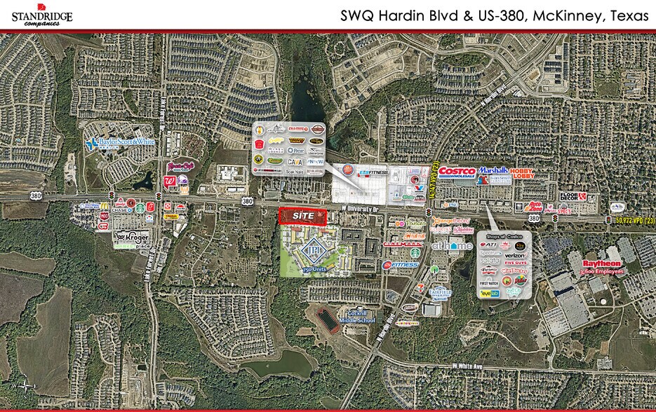 SWQ US-380 & Bois D'Arc, McKinney, TX à vendre - Aérien - Image 1 de 1