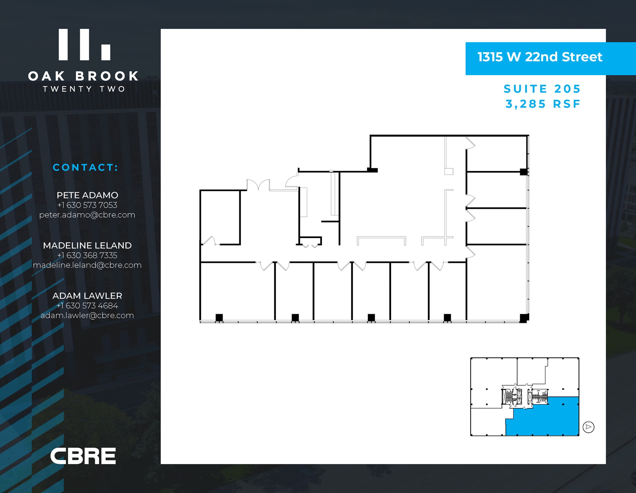 1315 W 22nd St, Oak Brook, IL for lease Interior Photo- Image 1 of 1