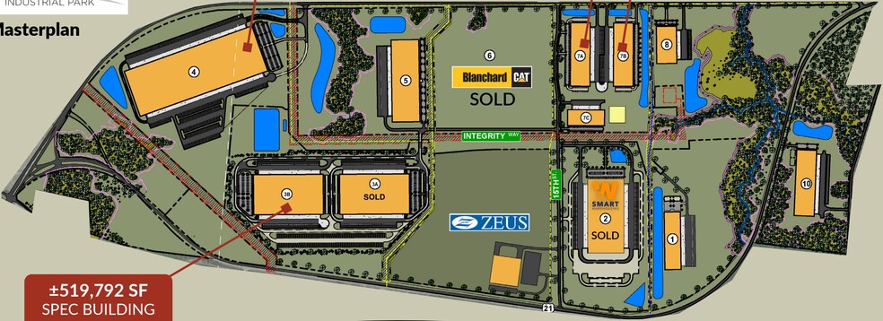 3 - Sandy Run Industrial Park, Gaston, SC à vendre - Plan de site - Image 3 de 3