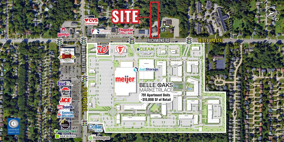 690 Richmond Rd, Richmond Heights, OH à louer - Aérien - Image 2 de 25
