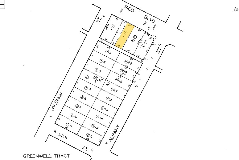 1412-1414 W Pico Blvd, Los Angeles, CA for lease - Plat Map - Image 2 of 4