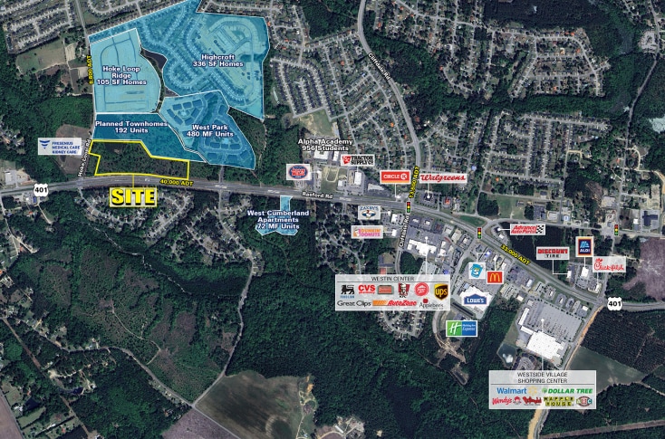 Raeford Rd, Fayetteville, NC for sale - Aerial - Image 2 of 3