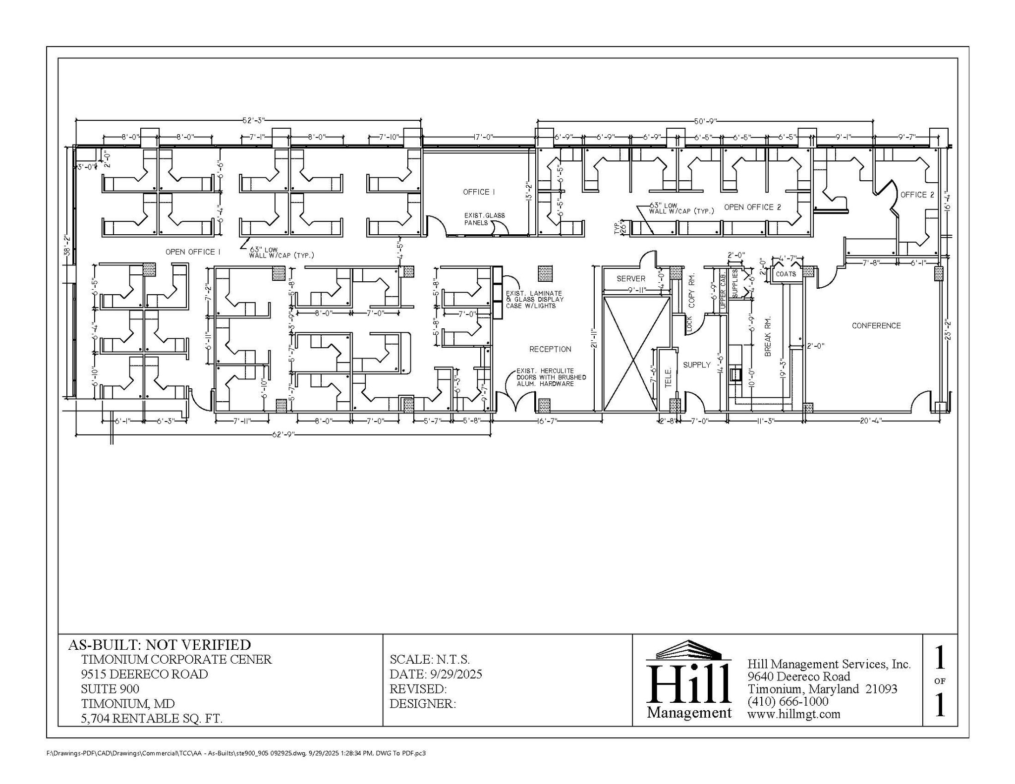 9515 Deereco Rd, Timonium, MD for lease Floor Plan- Image 1 of 1