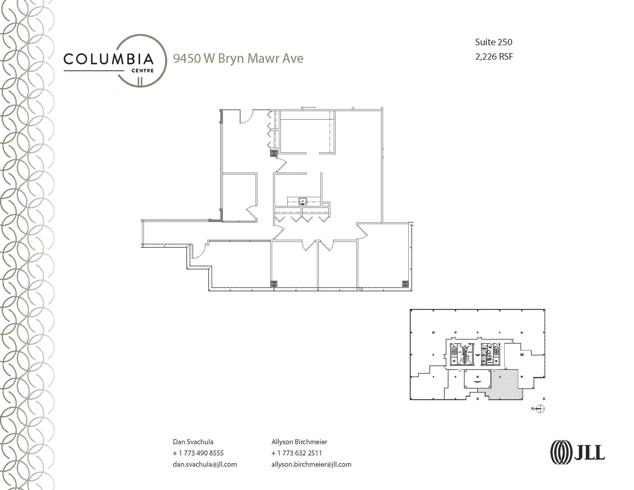 9450 W Bryn Mawr Ave, Rosemont, IL for lease Floor Plan- Image 1 of 1
