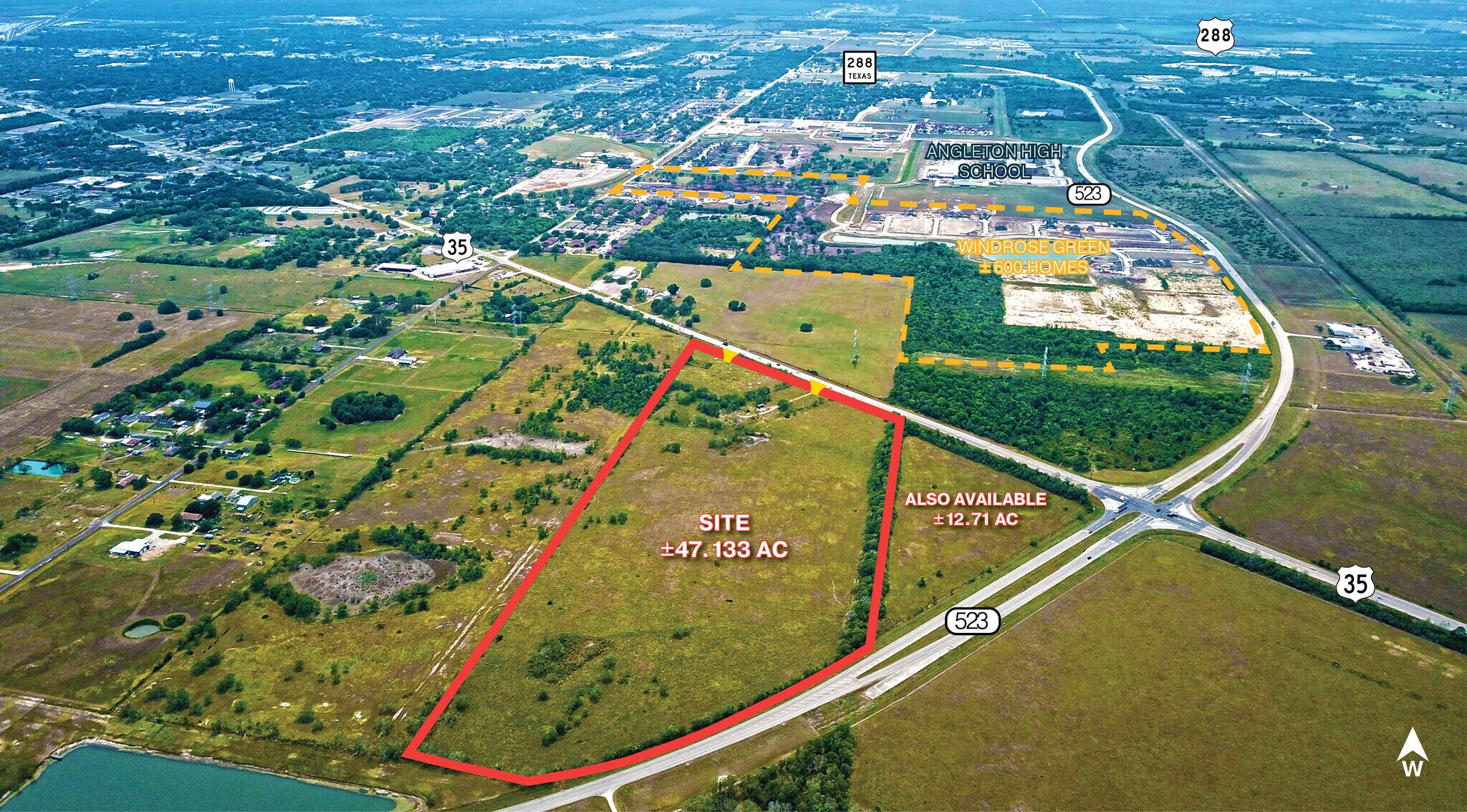SH 35 & Hwy 523, Angleton, TX à vendre Photo du bâtiment- Image 1 de 5