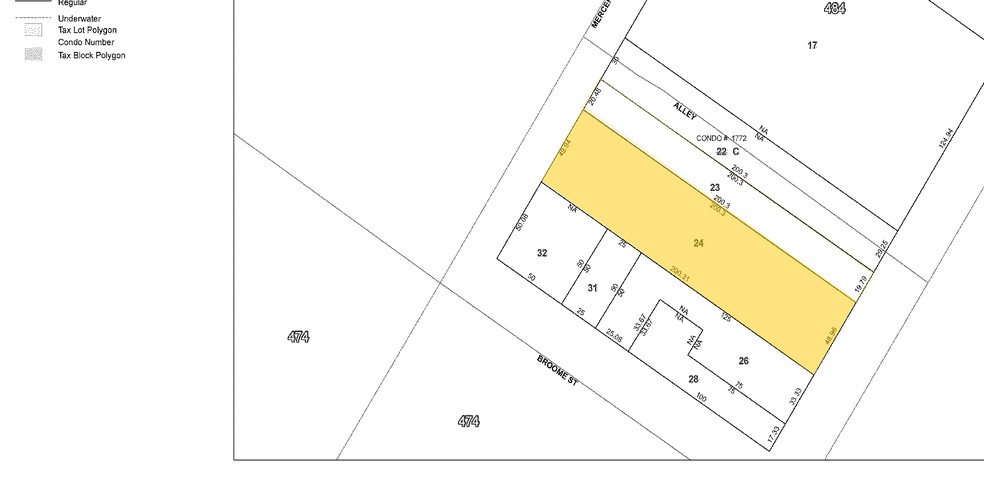 66-68 Mercer St, New York, NY à vendre - Plan cadastral - Image 1 de 1