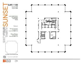 6430 W Sunset Blvd, Los Angeles, CA for lease Floor Plan- Image 1 of 1