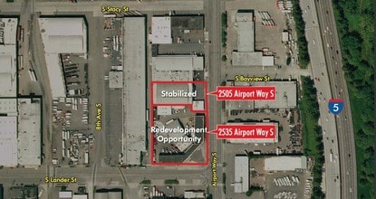 2505 Airport Way S, Seattle, WA - Aérien  Vue de la carte - Image1