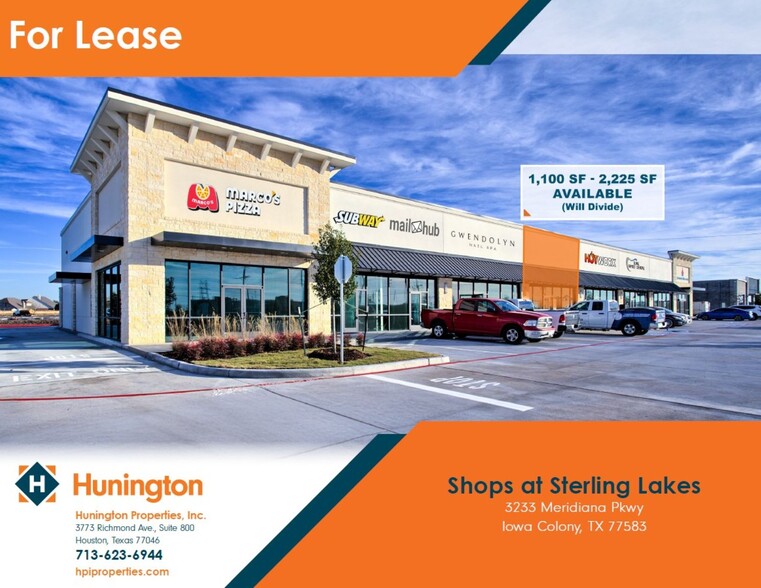 3233 Meridiana Pky, Iowa Colony, TX for lease - Building Photo - Image 1 of 1