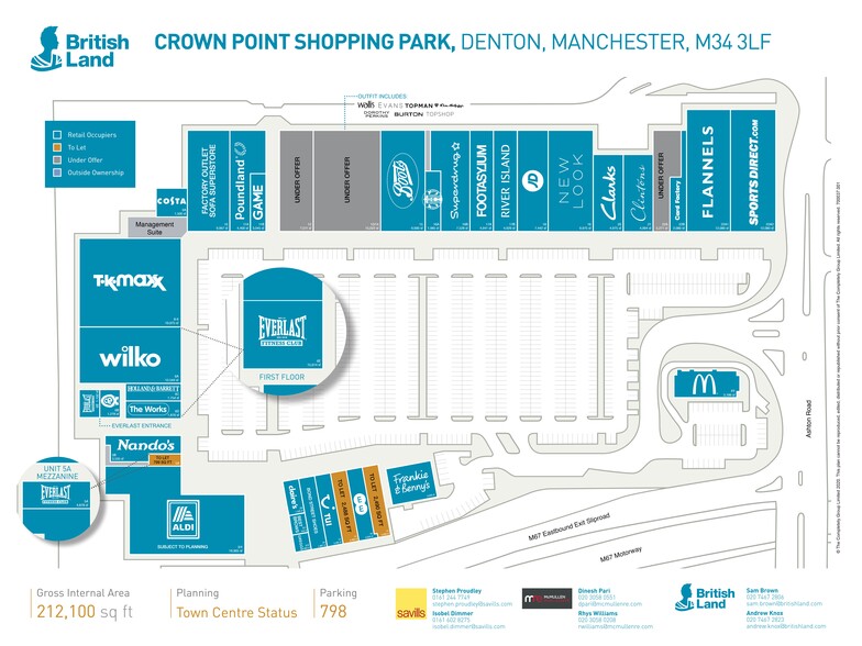 Crown Point Retail Park, Manchester for lease - Site Plan - Image 1 of 1