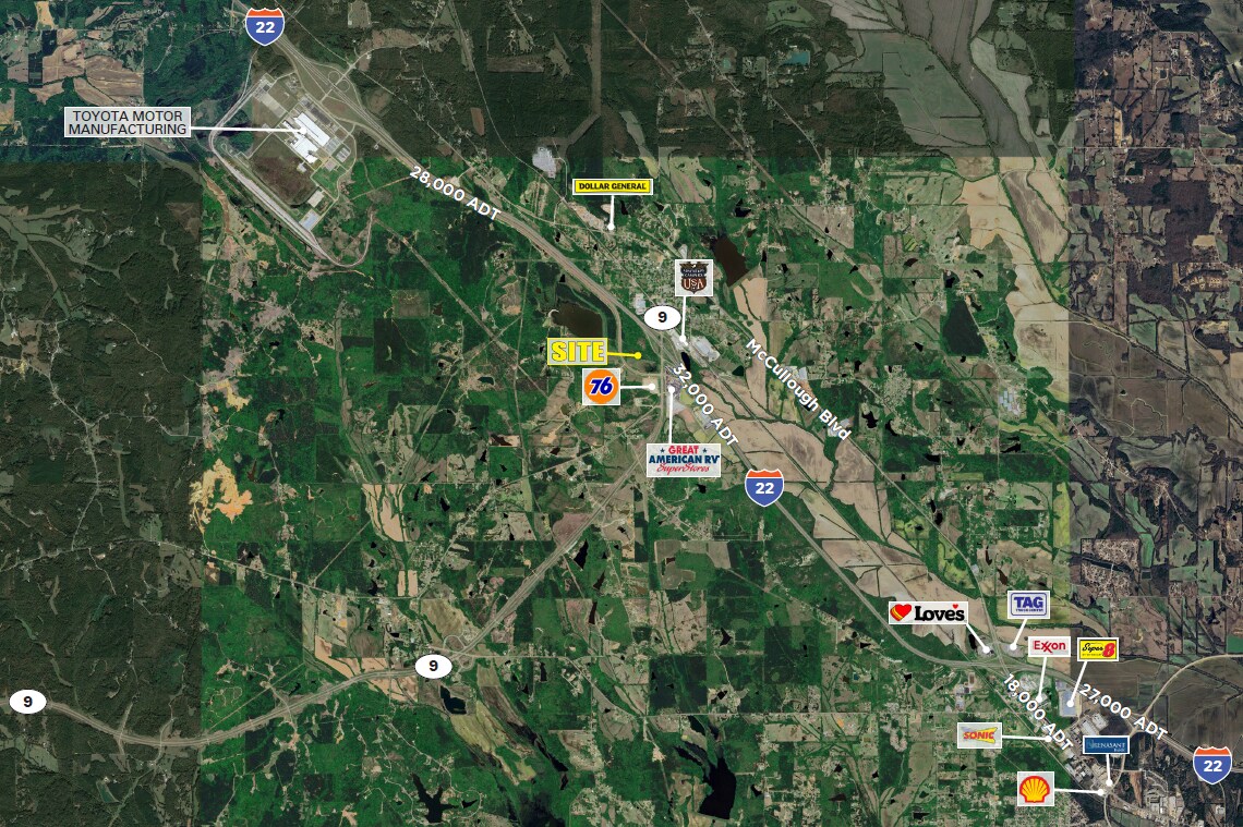 I-22 & SR 9, Belden, MS à louer Photo du bâtiment- Image 1 de 3