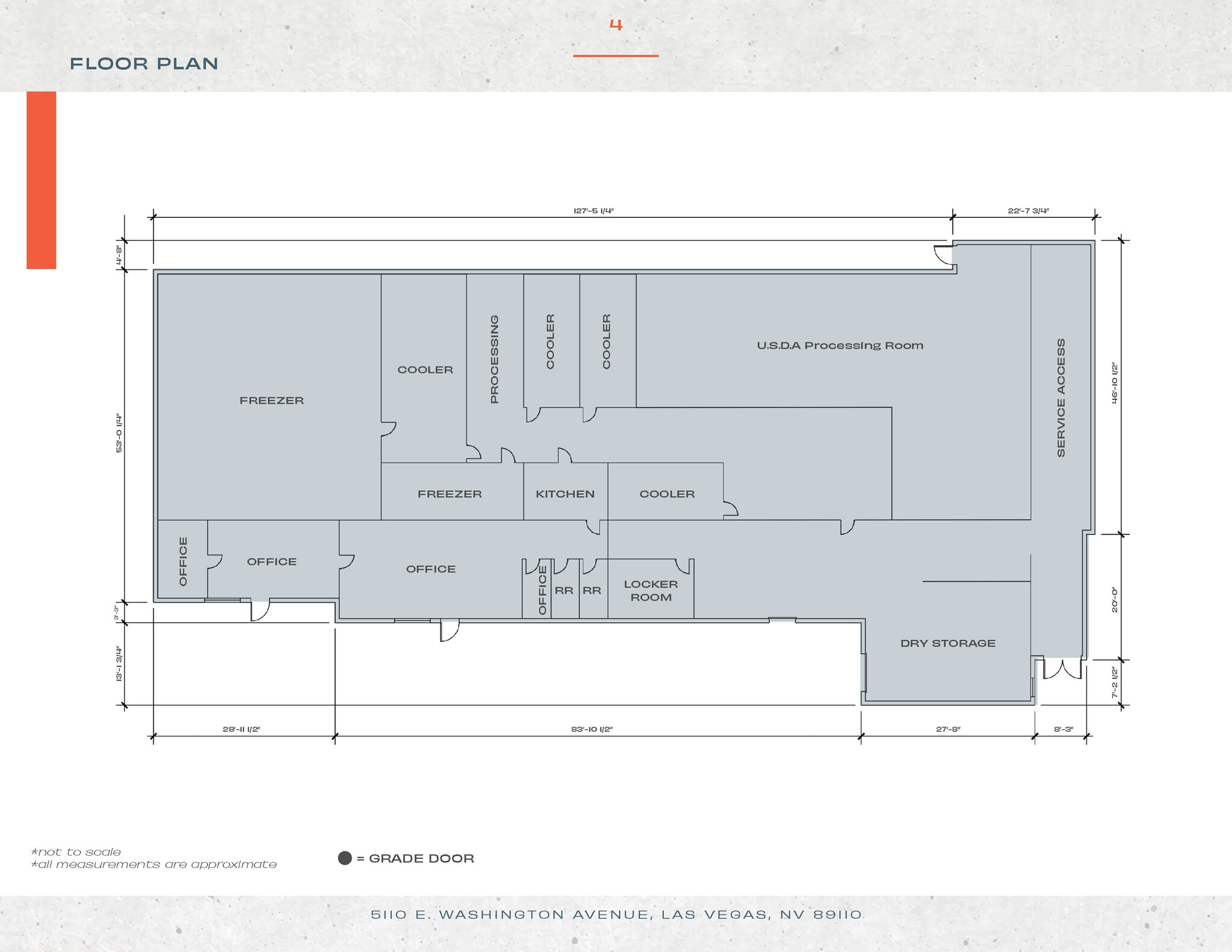 5110 E Washington Ave, Las Vegas, NV à louer Plan d’étage- Image 1 de 1