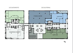 550 California St, San Francisco, CA à louer Plan d  tage- Image 1 de 1